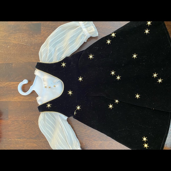 Vintage American Girl Doll Velvet Dress snowflake RETIRED - Picture 3 of 6